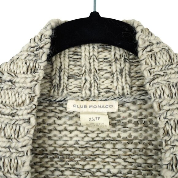 Club‎ Monaco Wool Womens Open Front Knit Cardigan With Pockets Size XS - Picture 6 of 11